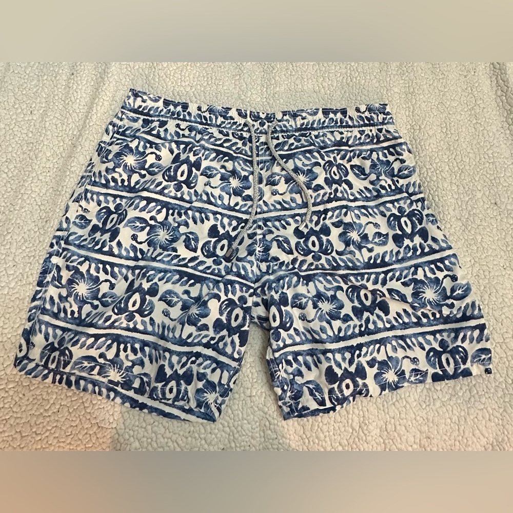 XXL Vilebrequin Navy Patterned Swimwear